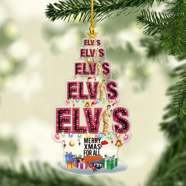 Elvis Presley Custom Shape Clear 1-sided Acrylic Ornament – MAITM 8580