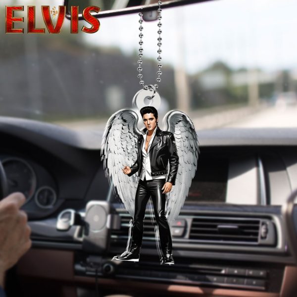 Elvis Presley Custom Shape 2-sided Acrylic Car Ornament - HOATT 6622