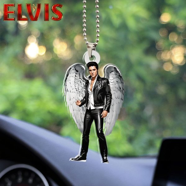 Elvis Presley Custom Shape 2-sided Acrylic Car Ornament - HOATT 6622