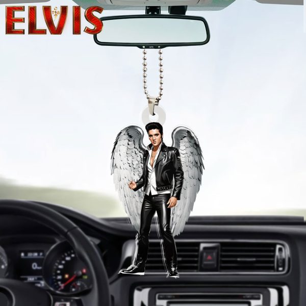 Elvis Presley Custom Shape 2-sided Acrylic Car Ornament - HOATT 6622