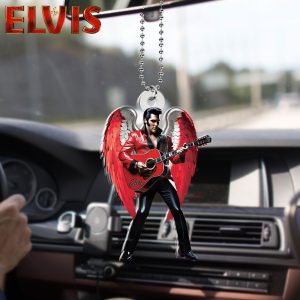 Elvis Presley Custom Shape 2-sided Acrylic Car Ornament - HOATT 6580