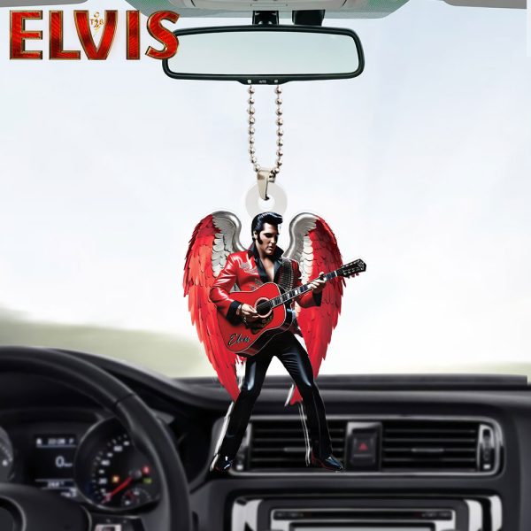 Elvis Presley Custom Shape 2-sided Acrylic Car Ornament - HOATT 6580