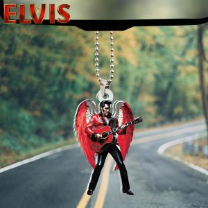 Elvis Presley Custom Shape 2-sided Acrylic Car Ornament - HOATT 6580