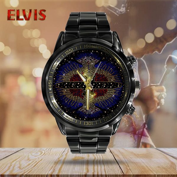 Elvis Presley Black Stainless Steel Watch - GNE 1844