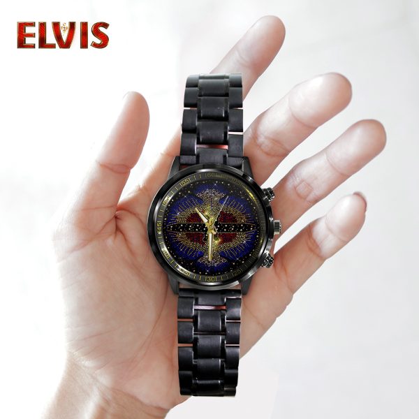 Elvis Presley Black Stainless Steel Watch - GNE 1844