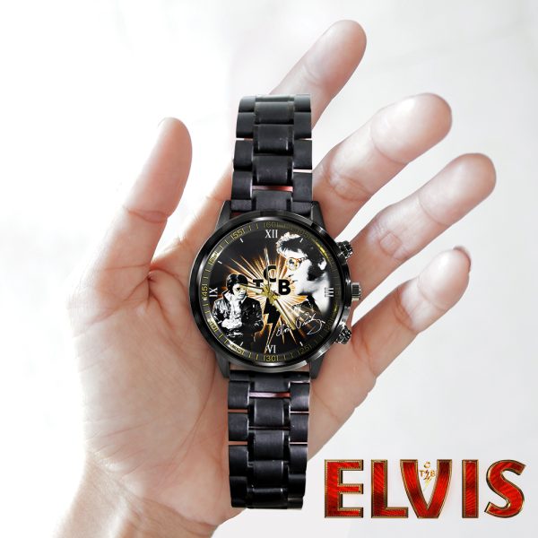 Elvis Presley Black Stainless Steel Watch - HOATT 6515.1