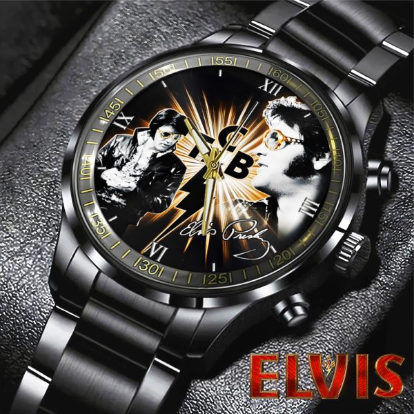 Elvis Presley Black Stainless Steel Watch - HOATT 6515.1