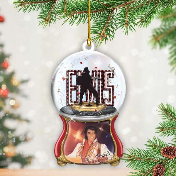 Elvis Presley Custom Shape 2-sided Acrylic Ornament – TANTN 8979