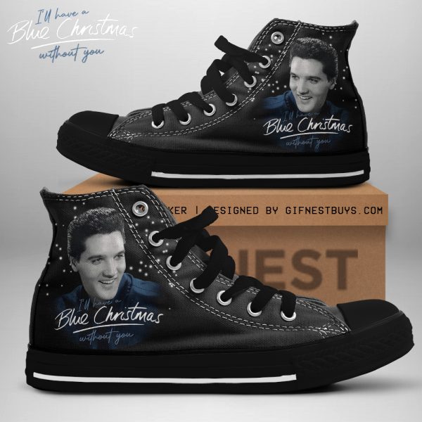 Elvis Presley High Top Canvas Shoes - TANTN 8991