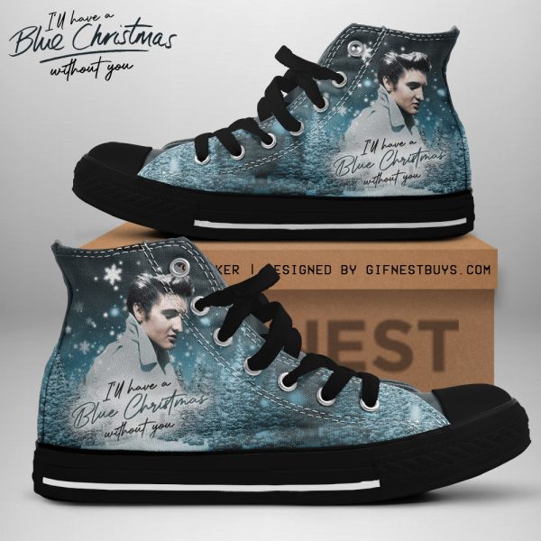 Elvis Presley High Top Canvas Shoes - TANTN 8993