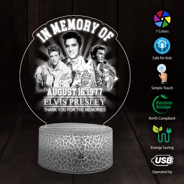 Elvis Presley Printed Night Light - TANTN 8975