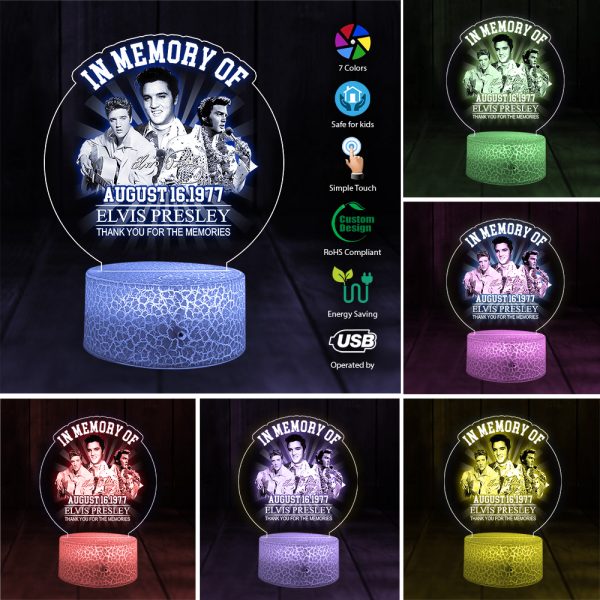 Elvis Presley Printed Night Light - TANTN 8975