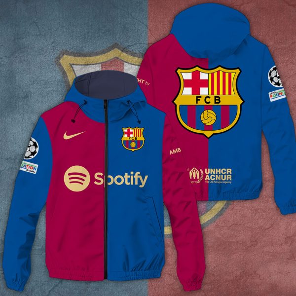 Barcelona FC 3D Windbreaker Jacket - TANTN 8749