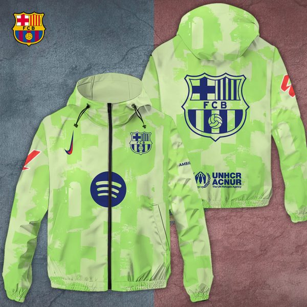 FC Barcelona x La Liga 3D Windbreaker Jacket - TANTN 8774