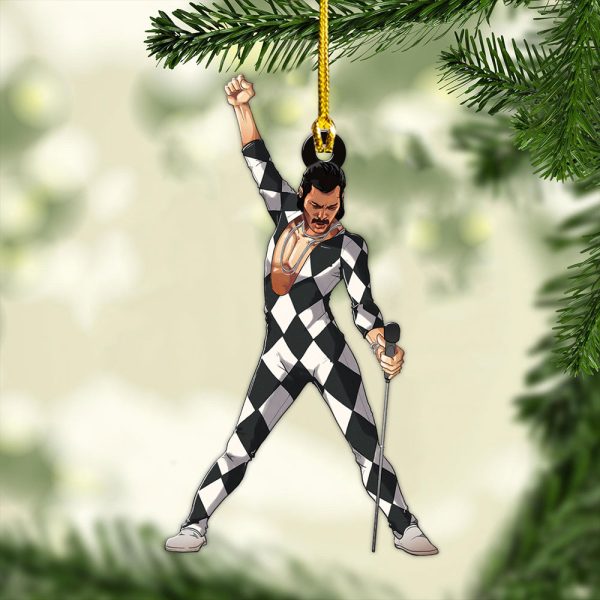 Freddie Mercury Custom Shape 2-sided Acrylic Ornament - MAITM 8494.3