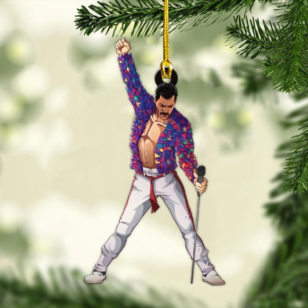 Freddie Mercury Custom Shape 2-sided Acrylic Ornament - MAITM 8494.5