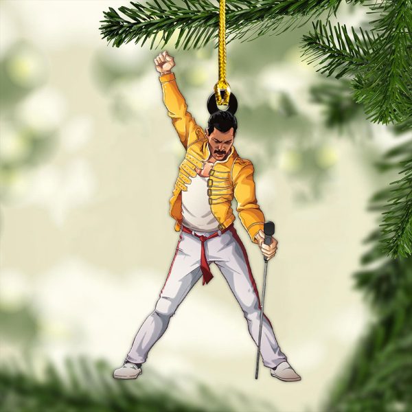 Freddie Mercury Custom Shape 2-sided Acrylic Ornament - MAITM 8494.1