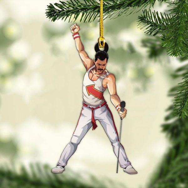 Freddie Mercury Custom Shape 2-sided Acrylic Ornament - MAITM 8494.2