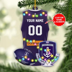 Personalized Fremantle Football Club Custom Shape 2-sided Acrylic Ornament – VANDH 3840