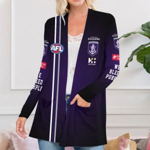 Fremantle Football Club Women's Patch Pocket Cardigan - VANDH 3762