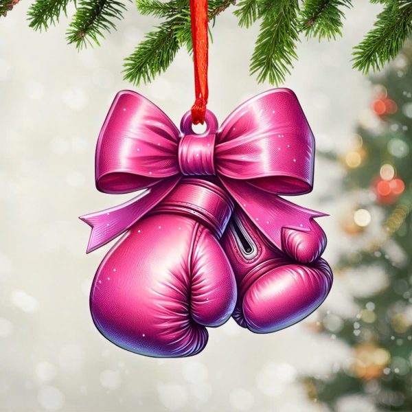 Breast Cancer Awareness Custom Shape Clear 1-sided Acrylic Ornament - GNE 1827