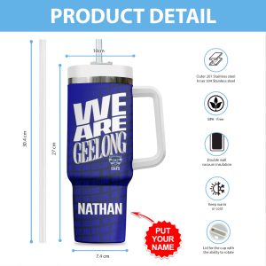 Personalized Geelong Football Club 40oz Stanley Tumbler - VANDH 3583