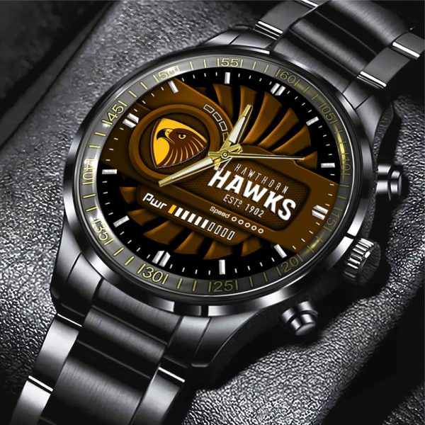 Hawthorn FC Black Stainless Steel Watch - MAITM 8346