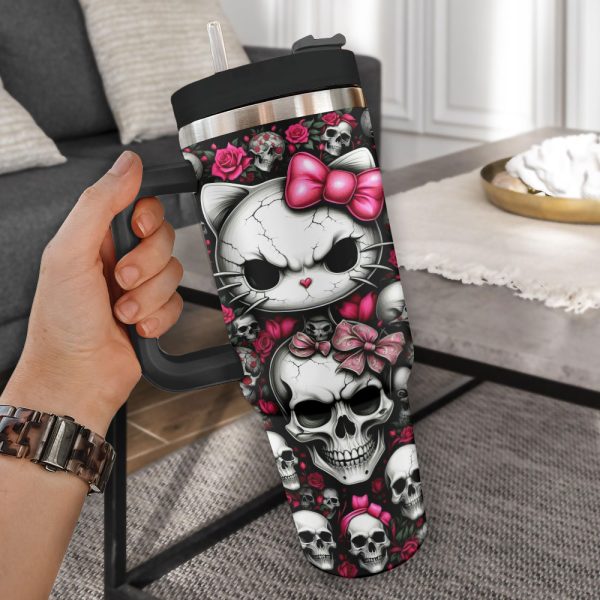 Sugar Skull x Hello Kitty 40oz Stanley Tumbler - VANDH 3719