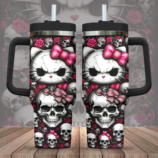 Sugar Skull x Hello Kitty 40oz Stanley Tumbler - VANDH 3719