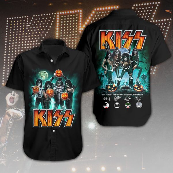 Kiss Band Short Sleeve Dress Shirt - GNE 1533.1