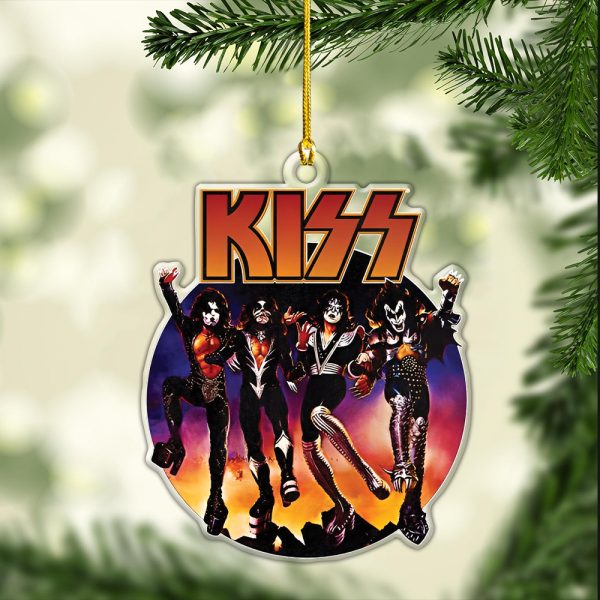 Kiss Band Custom Shape Clear 1-sided Acrylic Ornament - HOATT 6683.1