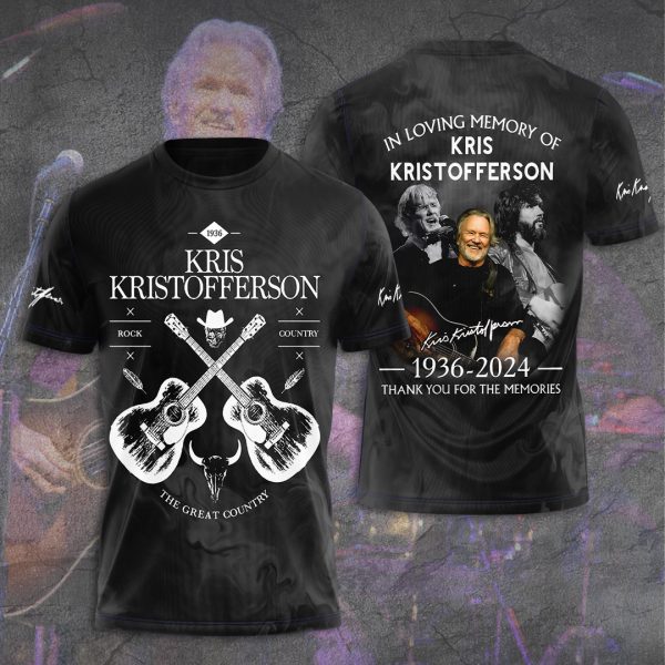 Kris Kristofferson 3D Apparel - TANTN 8575