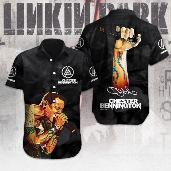 Linkin Park x Chester Bennington Short Sleeve Dress Shirt - MAITM 8255