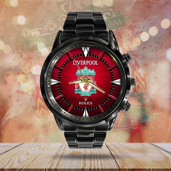 Liverpool x Rolex Black Stainless Steel Watch - MAITM 8355