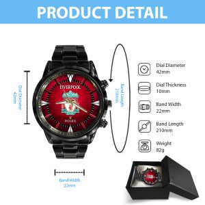 Liverpool x Rolex Black Stainless Steel Watch - MAITM 8355