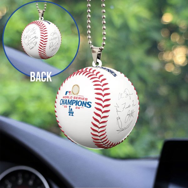 Los Angeles Dodgers Custom Shape 2-sided Acrylic Car Ornament - TANTN 9076