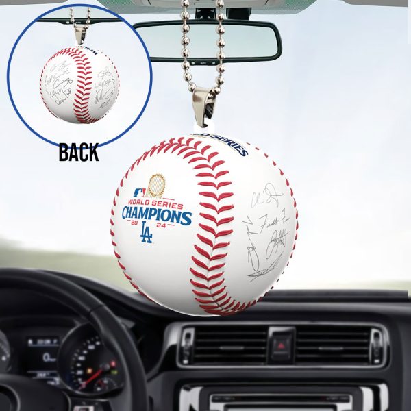 Los Angeles Dodgers Custom Shape 2-sided Acrylic Car Ornament - TANTN 9076