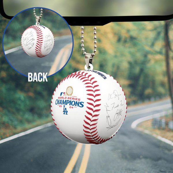 Los Angeles Dodgers Custom Shape 2-sided Acrylic Car Ornament - TANTN 9076