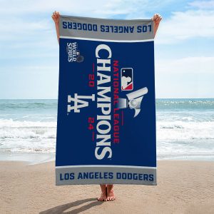 Los Angeles Dodgers Rectangle Beach Towel - MAITM 8478