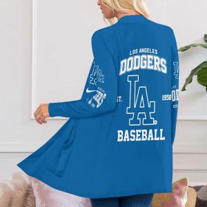 Los Angeles Dodgers Women's Patch Pocket Cardigan - VANDH 3775