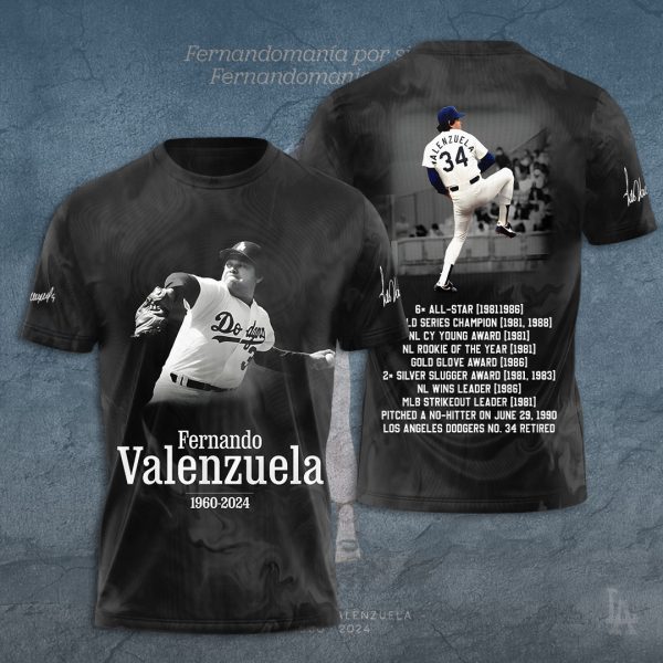 Los Angeles Dodgers x Fernando Valenzuela 3D Apparel – TANTN 8929