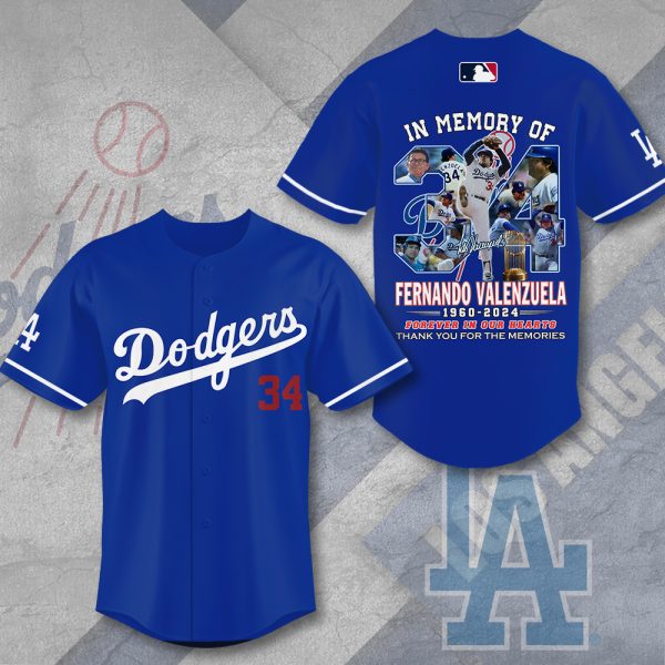 Los Angeles Dodgers x Fernando Valenzuela Baseball Jersey - MAITM 8527