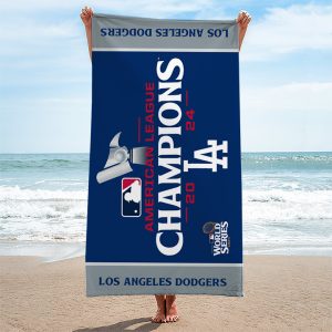 Los Angeles Dodgers Rectangle Beach Towel - TANTN 8875