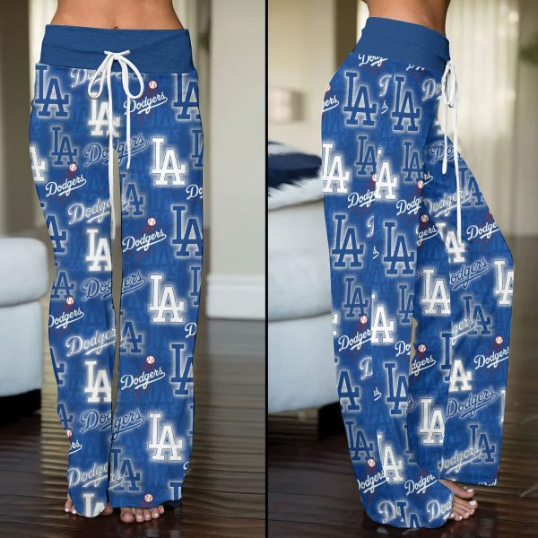 Los Angeles Dodgers High-Waisted Straight-Leg Trousers - HOATT 6485