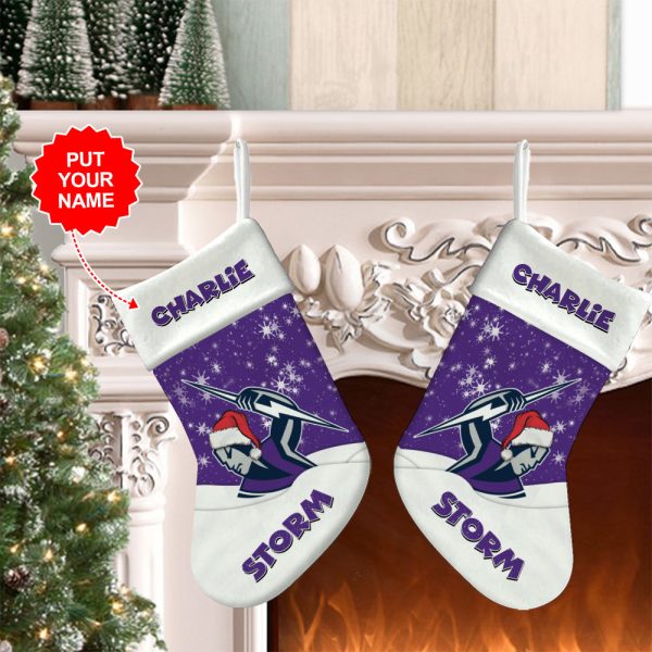 Personalized Melbourne Storm Christmas Stocking - MAITM 8272