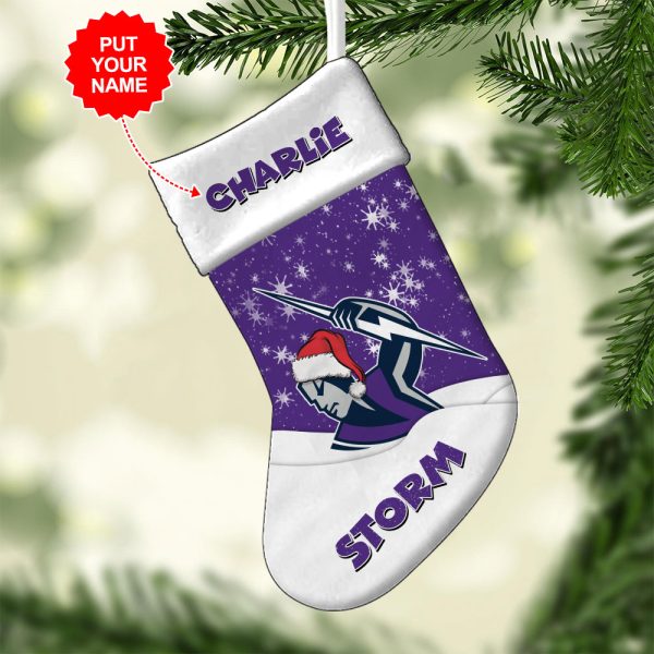 Personalized Melbourne Storm Christmas Stocking - MAITM 8272