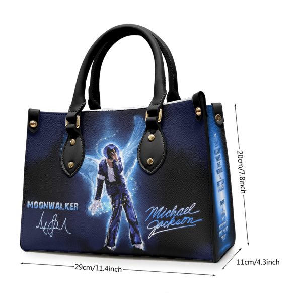 Michael Jackson Leather HandBag - HOATT 6685