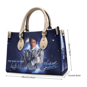 Michael Jackson Leather HandBag - HOATT 6746