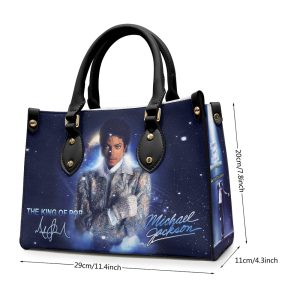 Michael Jackson Leather HandBag - HOATT 6746