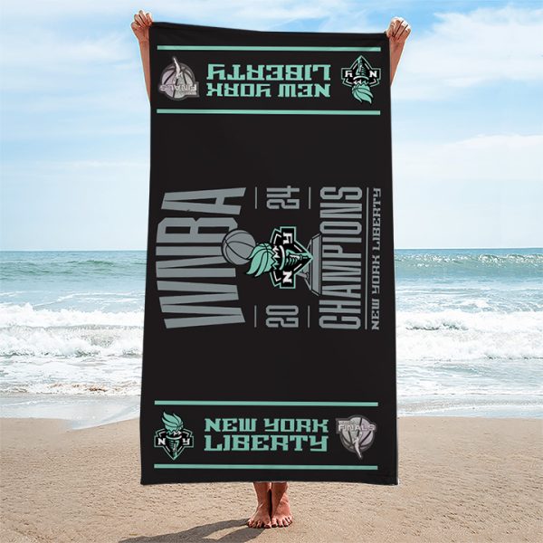 New York Liberty Rectangle Beach Towel - TANTN 8865